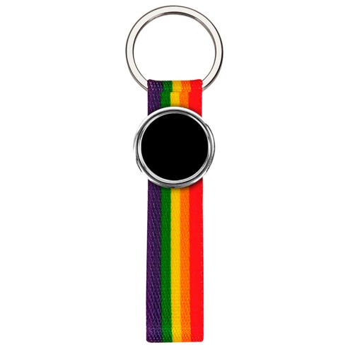 Schlüsselanhänger Textil Regenbogen