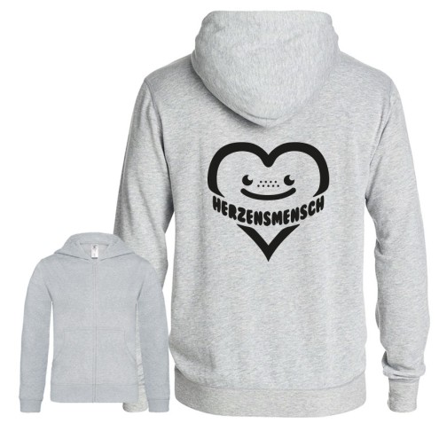 HERZENSMENSCH Hoodie-Jacke
